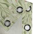 thumbnail image 4 of Ambesonne Garden Art Grommet Curtain, Spring Flora Bouquet, 50" x 96", Pale Green Orange Cream, 4 of 6