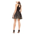 thumbnail image 2 of BETSEY JOHNSON Womens Black Sleeveless Short Fit + Flare Party Dress 8, 2 of 2