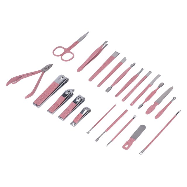 Juego de cortaúñas, 21 piezas de herramientas de manicura, kit de cuidado de uñas para hombres de alta calidad, kit de cuidado de uñas, diseño a prueba de futuro