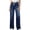 Dark Blue, variant on Women's Petite High Waist Stretch Straight Leg Jeans with Pockets Casual Fashion