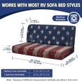 thumbnail image 7 of Xixirimido RV Couch Covers for Sofa Bed 2-Piece Stretchable Backrest & Seat Covers for Jackknife Sofa Bed Anti-slip Camper Couch Covers, Vintage Distressed US Flag, 7 of 7