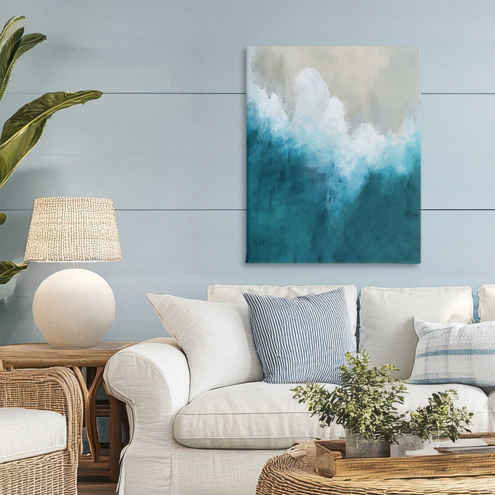 Stupell Industries Aerial Tide Abstraction Canvas Wall Art, design by Denise Brown