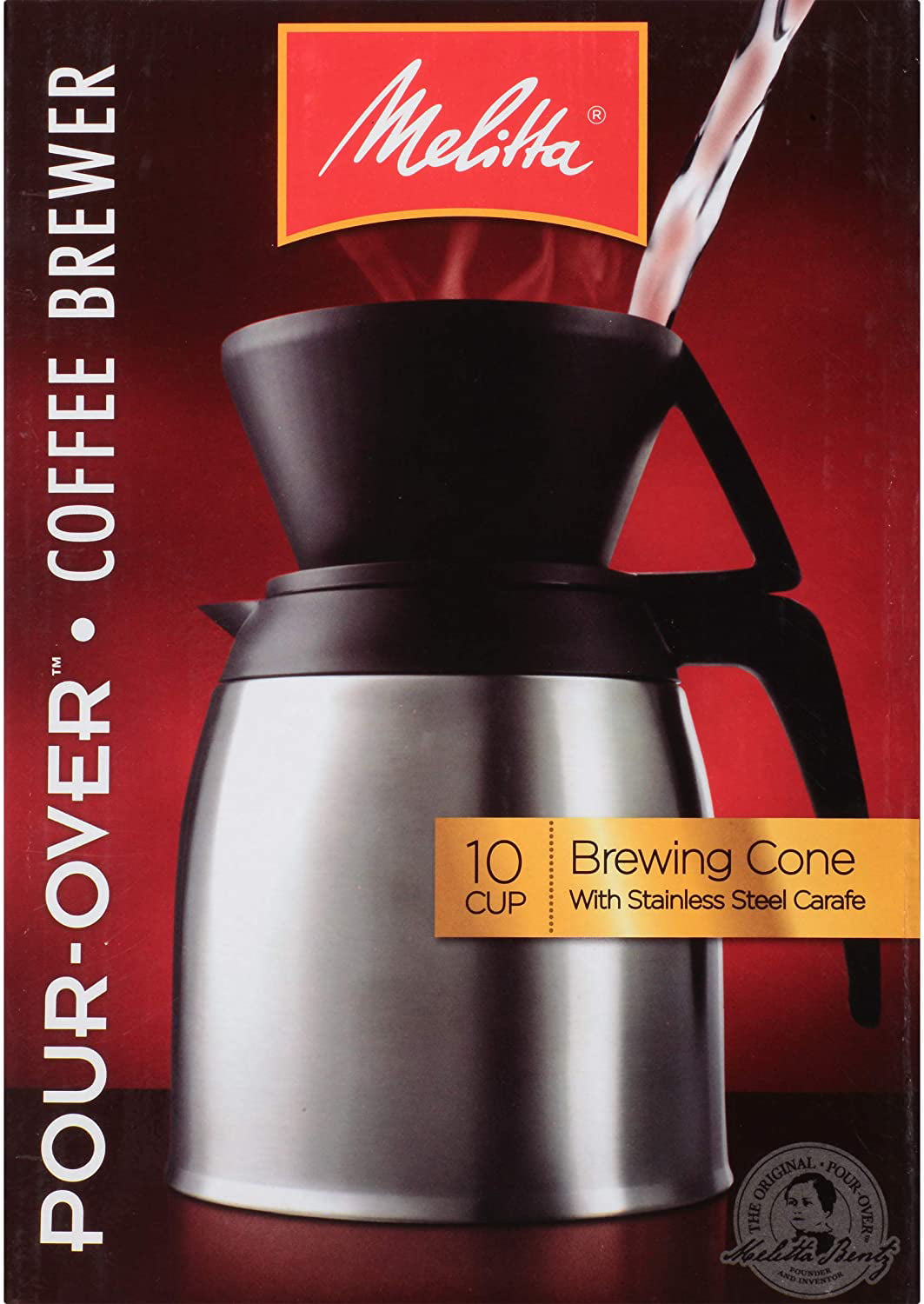 Melitta® Pour-Over? Brewer 10 Cup Coffee Maker with Stainless