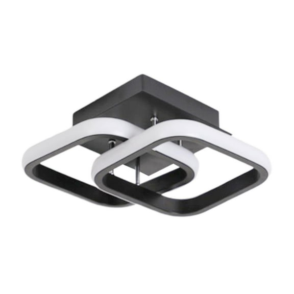 YWMJZEU Modern LED Ceiling Lights Bedroom Pendant Wall Lamp Chandelier 220V Black - Warm