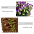 thumbnail image 3 of AURARMLET Cesta Colgante De Con Flores Artificiales Púrpuras Para Puerta Y De Hogar, 3 of 7
