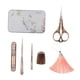 thumbnail image 1 of Kit de 5 piezas de herramientas de costura y bordado vintage europeas: tijeras, dedal y estuche. Lirio, 1 of 9