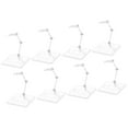 Hims 8Pcs Figure Holders Desktop Adjustable Action Figure Stands Based