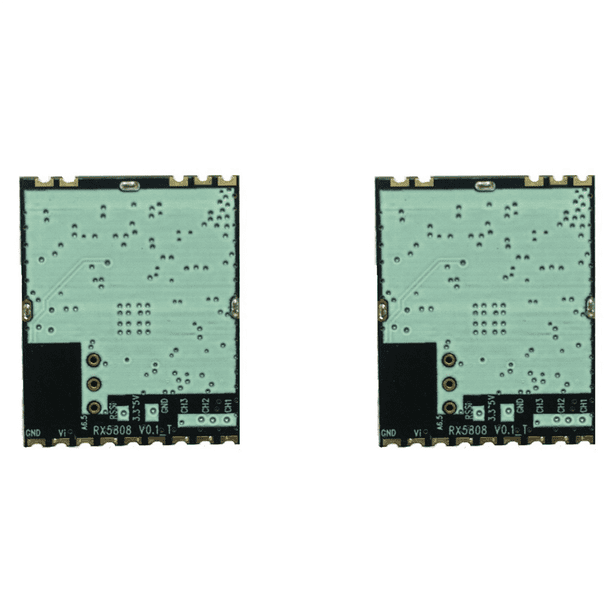 2X Módulo Receptor de Video Inalámbrico FPV RX5808 Módulo Receptor 5.8G para Transmisor AV FPV RC Drone Control SPI