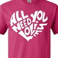 thumbnail image 4 of Inktastic All You Need is Love White Heart Shape T-Shirt, 4 of 5