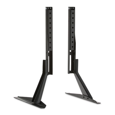 ONN TABLETOP TV STAND FOR 37″ TO 70″ TVS, HOLDS UP TO 110 LBS, BLACK- METAL LEGS FOR TABLETOP
