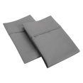 thumbnail image 1 of Impressions CR1200SDPC SLGR 1200 Ensemble de Taie d'Oreiller Standard&44; Coton Massif Riche - Gris, 1 of 1