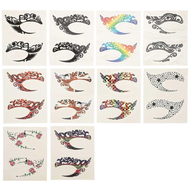 10 Pairs Eye Shadow Sticker Temporary Eye Makeup Stickers Eyeliner Decals