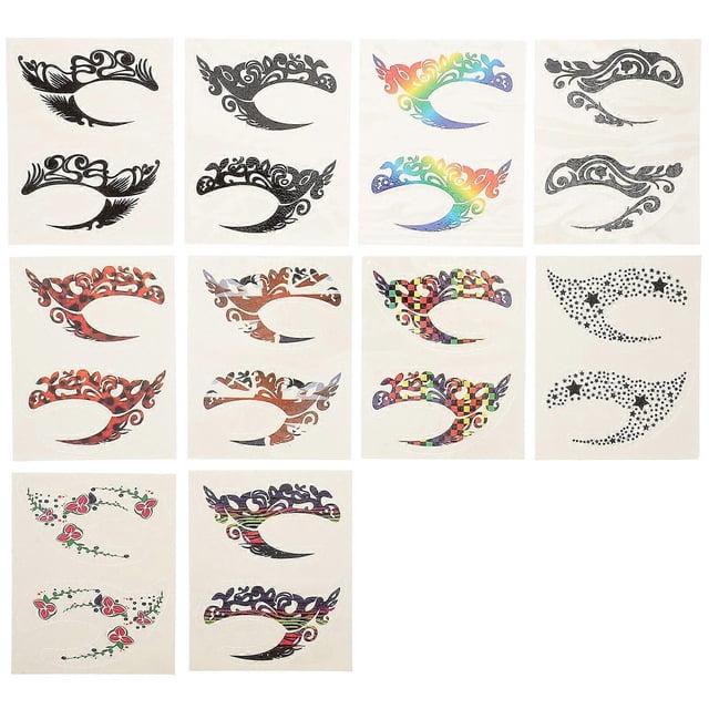 10 Pairs Eye Shadow Sticker Temporary Eye Makeup Stickers Eyeliner Decals