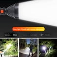 thumbnail image 3 of LED Flashlight,Torch Light,Super Bright USB Rechargeable,Zoomable Flashlight,Outdoor Waterproof,Black, 3 of 9