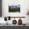 thumbnail image 6 of Rustic Mountain Forest Landscape Canvas Wall Art, 24x16in Snowy Cascade Range Nature Print, Pacific Northwest Wall Decor for Living Room, Bedroom, Cabin, Ready to Hang, 6 of 6