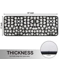 thumbnail image 5 of Kitchen Rugs Sets Of 2,Black Daisy Flower Pattern Anti Fatigue Kitchen Mat Rugs Non Slip Washable,Decorative Kitchen Floor Mats for Kitchen,Sink,Laundry,17"x47"+17"x47", 5 of 5