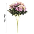 thumbnail image 2 of Flor artificial Decoración floral falsa Oficina en casa Adorno de Ramo de flores artificiales, rosa claro 2 piezas 5 ramas 15 cabezas kenally HA6792-02B, 2 of 6
