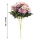 thumbnail image 2 of Flor artificial Decoración floral falsa Oficina en casa Adorno de Ramo de flores artificiales, rosa claro 2 piezas 5 ramas 15 cabezas kenally HA6792-02B, 2 of 6