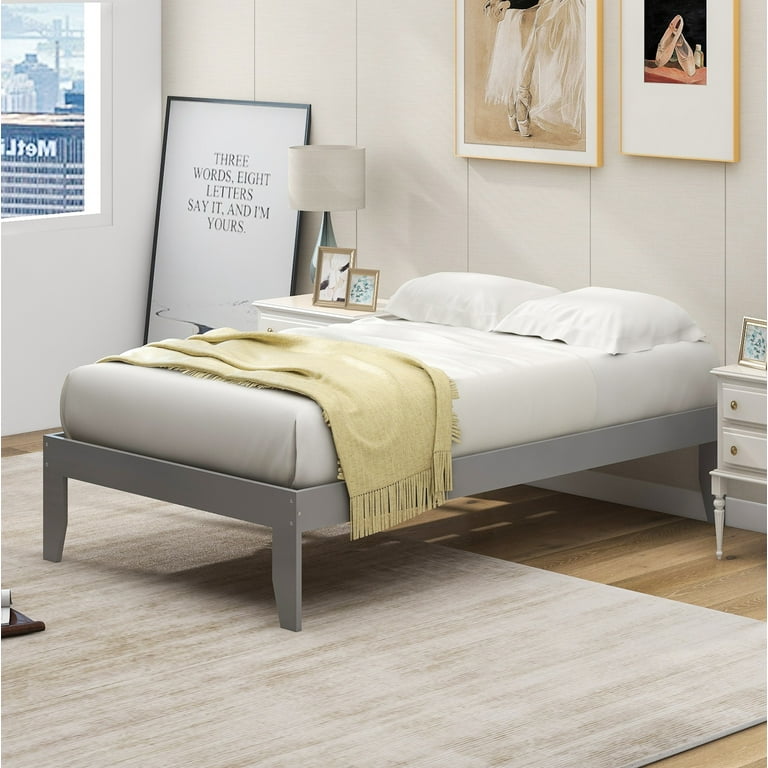Simple pine 2024 bed frame