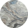 thumbnail image 2 of Addison Rugs Mayfield Premium Machine Washable Transitional Abstract Taupe Round Rug, 8' x 8', 2 of 6