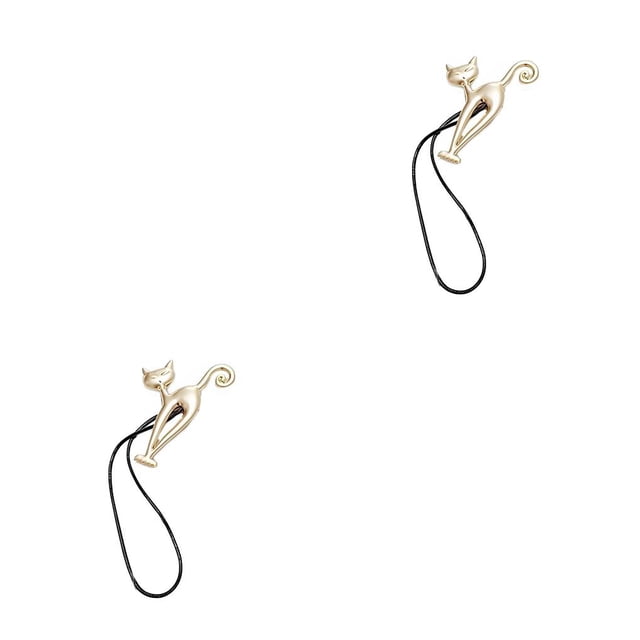 Cortina en forma de gato Naiovety Tiebacks 2piezas Sub-oro