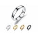 thumbnail image 1 of Anillo De Pareja De Titanio Liso De Acero Inoxidable Simple Xtellar plateado, 1 of 4