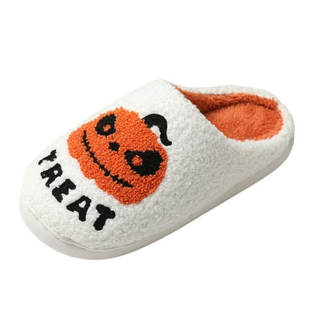 

OJSFQUFP Women s Cozy Memory Foam Slippers Ghost Slippers for Women Cute Cotton Slippers Indoor Slipper And Plush Shoes Cozy Indoor Outdoor Slippers House Slippers Cute White 44