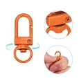 thumbnail image 4 of Swivel Clasps Snap Hook, 33x13mm Lobster Claw Clasp for DIY Orange, 8Pack, 4 of 6