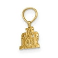 thumbnail image 2 of Auriga Fine Jewelry 14K Yellow Gold I HEART SOCCER Charm for Women, 2 of 6
