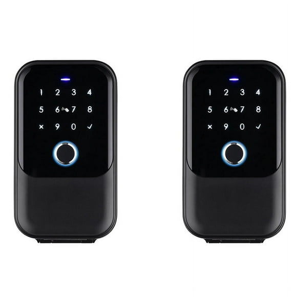 2X Waterproof Cover Safe Tuya Code Fingerprint Bluetooth Wifi Smart Key Box App Remote Combination Door Lock Box