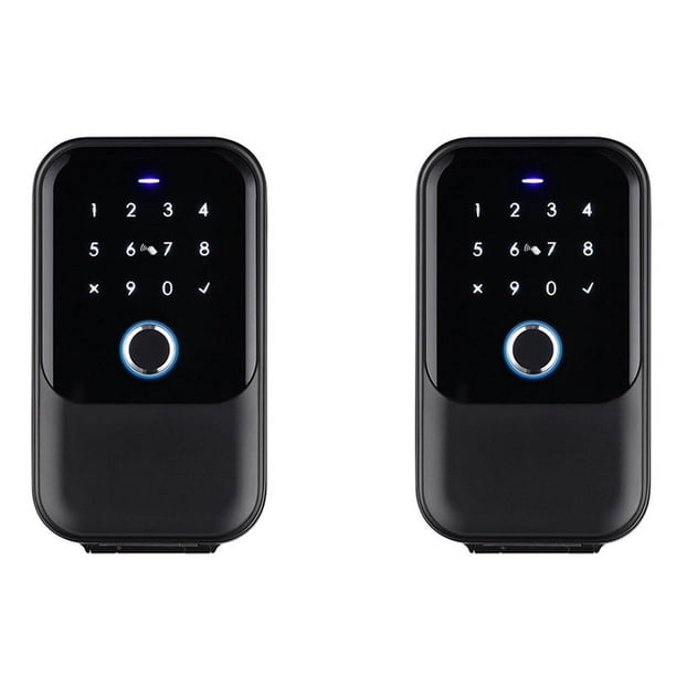 2X Cubierta Impermeable Caja Fuerte Código Tuya Huella Digital Bluetooth Wifi Caja de Llave Inteligente Aplicación Remota Montaje en Pared Caja de Cerradura de Puerta Combinada