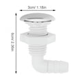 thumbnail image 2 of HIBIBUD Spa Massage Bathtub Jet Nozzle White for Deep Tissue Bubble Massage and Hydrotherapy, 2 of 8
