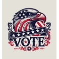 thumbnail image 5 of American Eagle Vote Adult Sand Long Sleeve Hoodie-Medium, 5 of 6