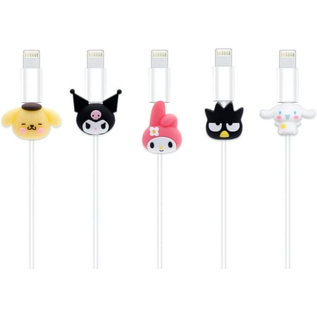 Phone Charger Cord Protector - 5pcs Cable Protector Cute Charger Protector Apply to All - PVC Kuromi My Melody