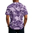 thumbnail image 5 of Camouflage T-shirt for Men Comfortable and Breathable Shirts for Men Short Sleeve Henley V Neck T-Shirt Green Camo Mens T-shirts, 5 of 5