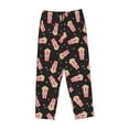 thumbnail image 4 of Xecao Popcorn Women's Straight Lounge Pajama Pants: The Epitome of Relaxed Sleepwear, 4 of 9