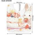 thumbnail image 6 of SKYSONIC Toiletry Mat Rabbit and Cake Print, Fluffy Plush Absorbent Bath Rugs Carpet with Non Slip Bottom for Bathroom Floor Toilet Tub and Shower, 6 of 7