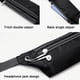 thumbnail image 4 of Riñonera ultrafina para deportes al aire libre, correr, viaje, cinturón con ranuras protectoras para tarjetas de crédito, orificio para auriculares, riñonera para correr, monedero para teléfono móvil, 4 of 5