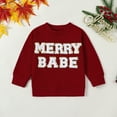 thumbnail image 2 of Okbabeha Mommy and Me Matching Outfits Family  Mama Mini Baby Girl Boy Women Sweatshirt Shirt Long Sleeve Pullover Sweater Tops, 2 of 7