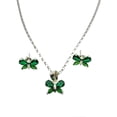 thumbnail image 1 of COLLAR DE MARIPOSA VERDE DE PLATA Y ARETES, 1 of 4