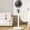 B, variant on Pedestal Air Circulator, Whisper-Quiet Pedestal Air Circulator Fan, 3 Speed Adjustable Height USB Stand Fan For Home Bedroom