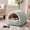 Green, variant on LEVEO Cat Cave Bed with Tunnel Design,Caterpillar Shape Cat Cave Bed,Cat Cave Bed,Removable and Washable Winter Closed-Off Cat Bed, for Indoor Cats and Small Dogs(Gray,M)