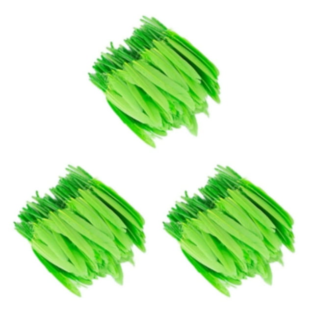 Justharion 100piece Colorfast And Delicate Natural Feathers For Clothing Decoration Green 3Set