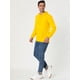 thumbnail image 4 of Sudadera con capucha para hombre, manga larga, con cordón sólido y bolsillo Amarillo M, 4 of 6