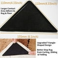 Rug Gripper, 8 PCS Upgraded Non Slip Rug Grippers, Reusable Rug Anti Slip Tape, Carpet Corner