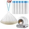 thumbnail image 2 of Ngxiha Cleaning Cat Litter Box 60 Count Waste Drawer Liners Bags Replacement Compatible with Cleaning Litter Box Robot Cat Litter Waste Receptacles Bags, 2 of 9