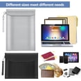thumbnail image 3 of Money Bag Fireproof Document Bag 2012℉ 2 Pack 15x11"/13x10" Waterproof Document Holder Organizer Fire Proof Bag for Valuables Money Jewelry A4 Legal Documents File Tablet, 3 of 9