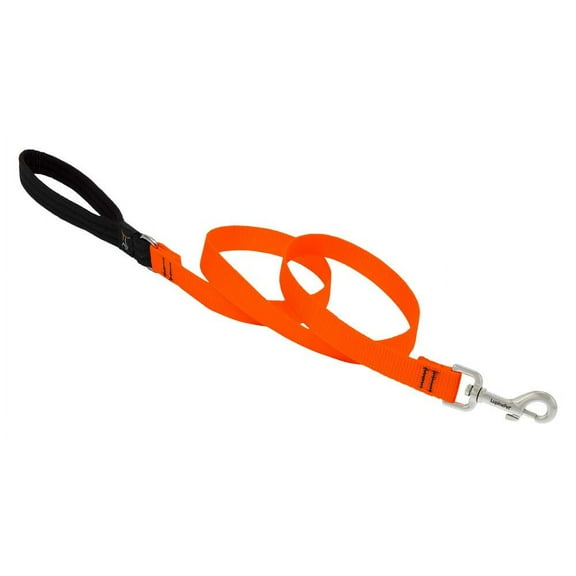 Lupine 3/4 In. x 6 Ft. Traditional Solid Blaze Orange Dog Leash 52509