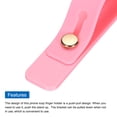 thumbnail image 4 of Uxcell 4 Pcs Phone Loop Finger Holder Silicone Phone Strap Grip Holder for Most Smartphones Pink, 4 of 6