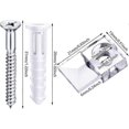 thumbnail image 3 of 20 Pack Mirror Holder Clips Dlass Retainer Clips Kit Mirror Hanging Kit Mirror Hanging Hardware, 3 of 5